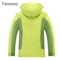 Facecozy Women Winter 2 Pieces Waterproof Softshell Hiking Camping Trekking-Facecozy Official Store-Hu Blue-Asian size S-Bargain Bait Box