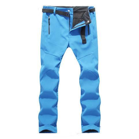 Facecozy Women Winter Inside Fleece Hiking Camping Pants Female Outdoor Sports-Facecozy Official Store-lake blue-Asian Size S-Bargain Bait Box