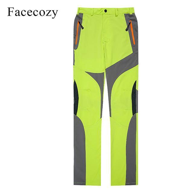 Facecozy Women&#39;S Summer Hiking Pants Waterproof Quick Dry Outdoor Trousers-fishing pants-Facecozy Official Store-Fluorescent Green-S-Bargain Bait Box