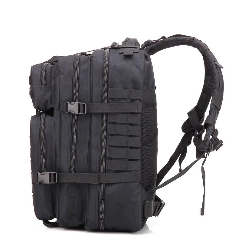 Fafair 45L Army Tactical Military Backpack Assault Tactical Infantry Rucksack-Climbing Bags-FAFAIR Store-Black-50 - 70L-China-Bargain Bait Box