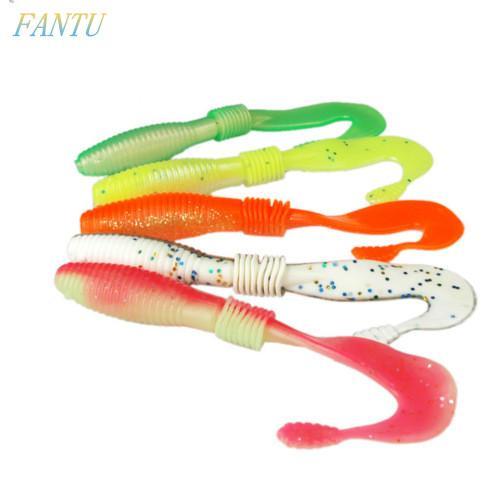 Fantu Long Tail Maggot Sea Worm Double Colors Soft Plastic Single Tail Worm-Worms &amp; Grubs-Bargain Bait Box-Bargain Bait Box