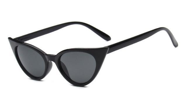 Fashion Cat Eye Sunglasses For Women Brand Designer Vintage-Sunglasses-Daily Lives Store-glossy black small-Bargain Bait Box