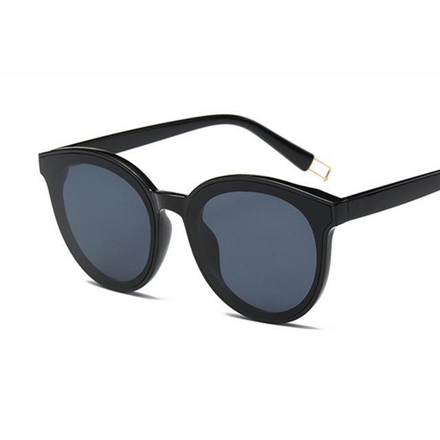 Fashion Luxury Women Flat Top Cat Eye Sunglasses Vintage Oculos De Sol-Sunglasses-Boutique tesco-C1 black-Bargain Bait Box