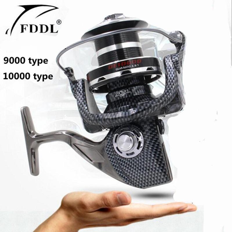 Fddl 9000-10000 Full Metal Snake Pattern 12 + 1 Without Clearance Bearings-Spinning Reels-DAWO Trading Co., Ltd. Store-9000 Series-Bargain Bait Box