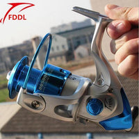 Fddl Brand Dq2000-6000 Type 6 Axis Plastic Plating Fishing Reel Silvery-Spinning Reels-DAWO Trading Co., Ltd. Store-1000 Series-Bargain Bait Box