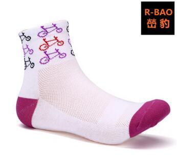 Female Thin Professional Cycling Socks Bike Socks Women Sport Socks Hiking Socks-Sport Angel-White-Bargain Bait Box
