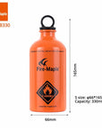 Fire Maple Outdoor Camping Portable Aluminum Gasoline Bottle Liquid Fuel Spare-FireMaple Official Store-330ml-Bargain Bait Box