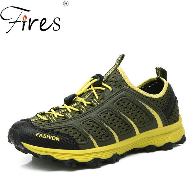 Fires Summer Women Hiking Shoes Light Weight Sport Shoes Ladies Mesh Cool-Fires Official Store-drak green-5-Bargain Bait Box