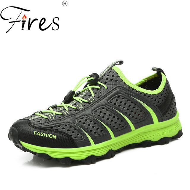 Fires Summer Women Hiking Shoes Light Weight Sport Shoes Ladies Mesh Cool-Fires Official Store-gray-5-Bargain Bait Box