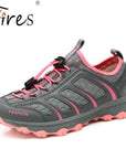Fires Summer Women Hiking Shoes Light Weight Sport Shoes Ladies Mesh Cool-Fires Official Store-red-5-Bargain Bait Box