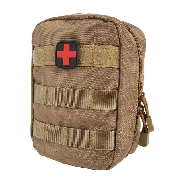 First Aid Bag Molle Medical Emt Cover Outdoor Emergency Military Program Ifak-Silvercell Store-Mud color-Bargain Bait Box