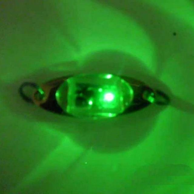 Fish Flash Lamp 6 Cm/2.4 Inch Led Deep Drop Underwater Eye Shape Fishing Lure-A willow Store-Green-Bargain Bait Box