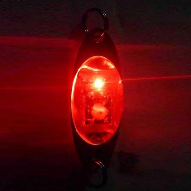 Fish Flash Lamp 6 Cm/2.4 Inch Led Deep Drop Underwater Eye Shape Fishing Lure-A willow Store-Red-Bargain Bait Box