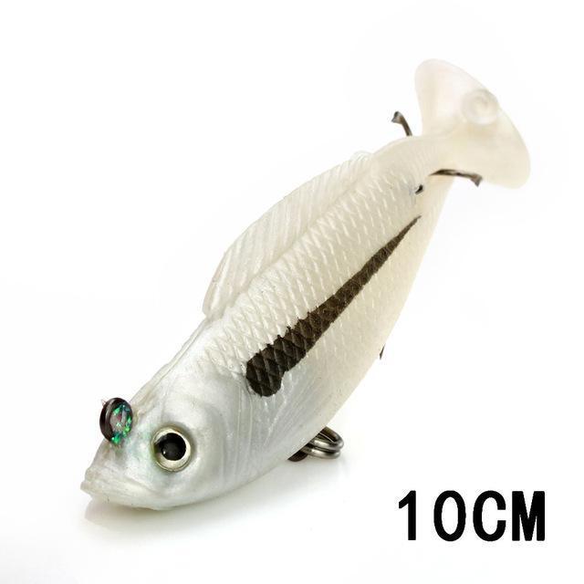 Fish King 1 Pc 3D Eyes 8/10/12Cm 8 Color Lure Soft Bait Jig Fishing Lure With-Fishing Tackle-209 12cm-Bargain Bait Box