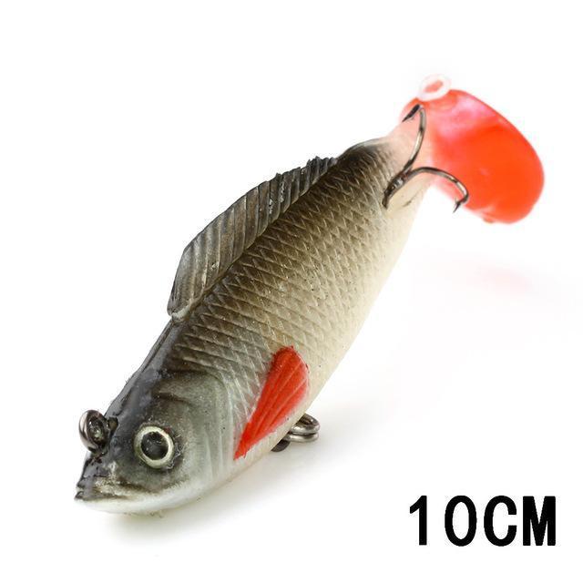 Fish King 1 Pc 3D Eyes 8/10/12Cm 8 Color Lure Soft Bait Jig Fishing Lure With-Fishing Tackle-402 10cm-Bargain Bait Box