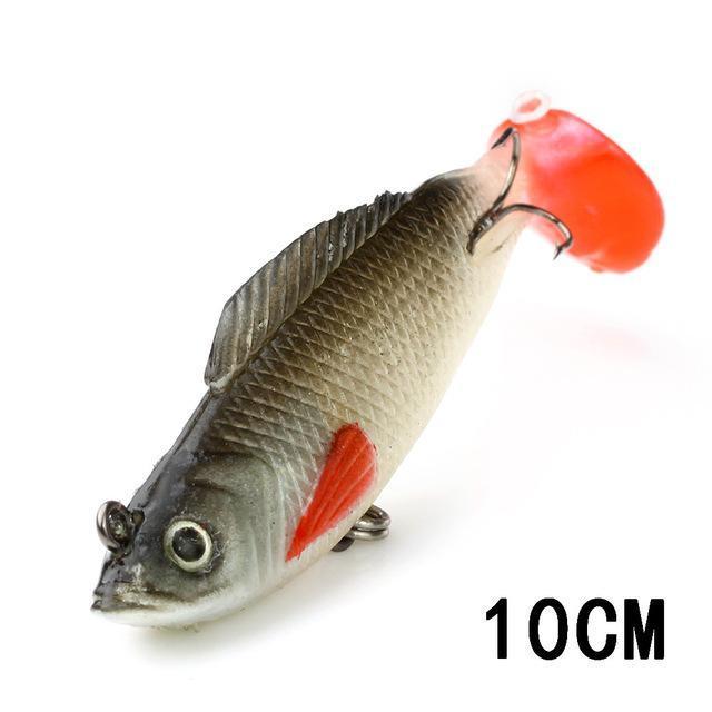 Fish King 1 Pc 3D Eyes 8/10/12Cm 8 Color Lure Soft Bait Jig Fishing Lure With-Fishing Tackle-402 12cm-Bargain Bait Box