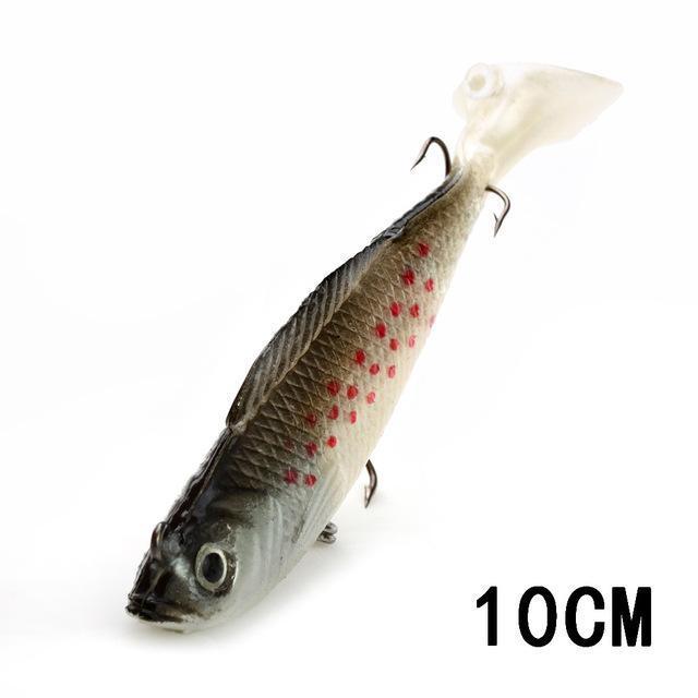 Fish King 1 Pc 3D Eyes 8/10/12Cm 8 Color Lure Soft Bait Jig Fishing Lure With-Fishing Tackle-421 12cm-Bargain Bait Box