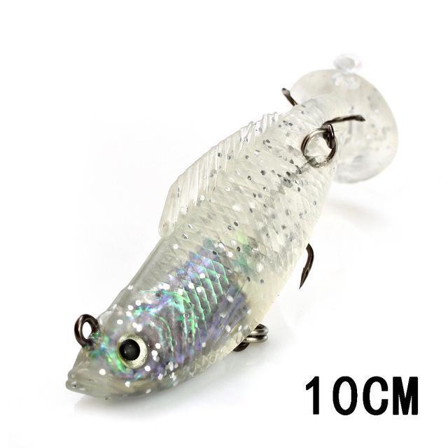 Fish King 1 Pc 3D Eyes 8/10/12Cm 8 Color Lure Soft Bait Jig Fishing Lure With-Fishing Tackle-65 12cm-Bargain Bait Box