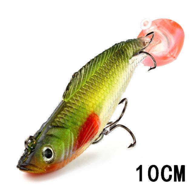 Fish King 1 Pc 3D Eyes 8/10/12Cm 8 Color Lure Soft Bait Jig Fishing Lure With-Fishing Tackle-73 10cm-Bargain Bait Box