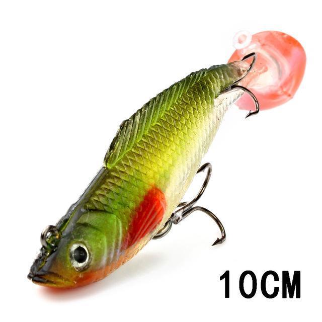 Fish King 1 Pc 3D Eyes 8/10/12Cm 8 Color Lure Soft Bait Jig Fishing Lure With-Fishing Tackle-73 12cm-Bargain Bait Box