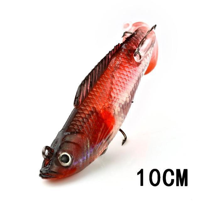 Fish King 1 Pc 3D Eyes 8/10/12Cm 8 Color Lure Soft Bait Jig Fishing Lure With-Fishing Tackle-96 12cm-Bargain Bait Box