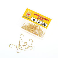Fish King 100Pcs/Lot 2.5# 3# 3.5# 4# 6# 7# Sode Flatted Fishing Barbed Hook With-FISH KING First franchised Store-205-Bargain Bait Box
