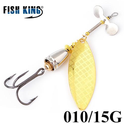 Fish King 10Cm-15 Mepps Long Cast Deep Running Spinners Fishing Lure Spinner-FISH KING Official Store-Black-Bargain Bait Box
