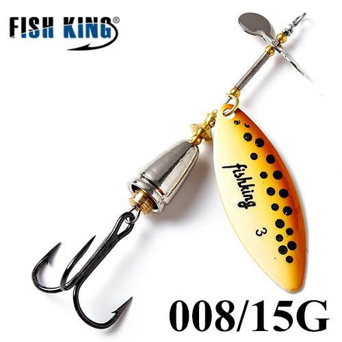 Fish King 10Cm-15 Mepps Long Cast Deep Running Spinners Fishing Lure Spinner-FISH KING Official Store-Blue-Bargain Bait Box