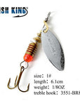 Fish King 10Cm-15 Mepps Long Cast Deep Running Spinners Fishing Lure Spinner-FISH KING Official Store-Brown-Bargain Bait Box