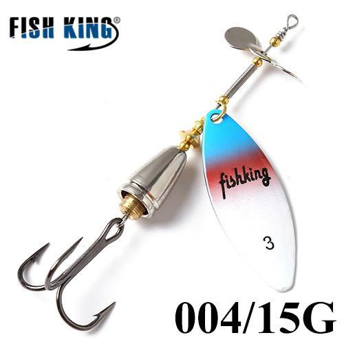 Fish King 10Cm-15 Mepps Long Cast Deep Running Spinners Fishing Lure Spinner-FISH KING Official Store-Burgundy-Bargain Bait Box