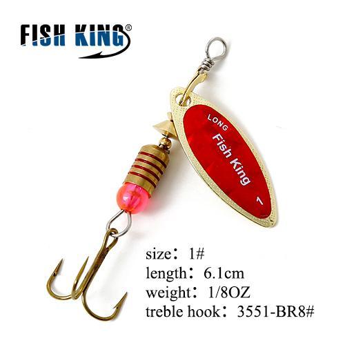 Fish King 10Cm-15 Mepps Long Cast Deep Running Spinners Fishing Lure Spinner-FISH KING Official Store-Clear-Bargain Bait Box