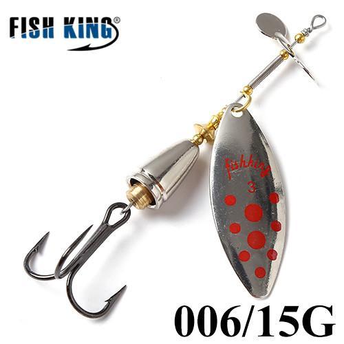 Fish King 10Cm-15 Mepps Long Cast Deep Running Spinners Fishing Lure Spinner-FISH KING Official Store-Light Grey-Bargain Bait Box