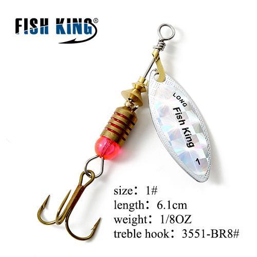 Fish King 10Cm-15 Mepps Long Cast Deep Running Spinners Fishing Lure Spinner-FISH KING Official Store-Multi-Bargain Bait Box
