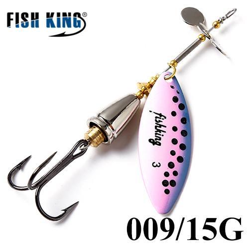 Fish King 10Cm-15 Mepps Long Cast Deep Running Spinners Fishing Lure Spinner-FISH KING Official Store-Navy Blue-Bargain Bait Box