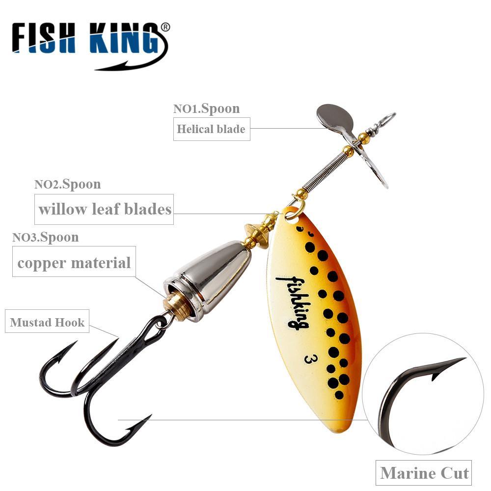 Fish King 10Cm-15 Mepps Long Cast Deep Running Spinners Fishing Lure Spinner-FISH KING Official Store-White-Bargain Bait Box