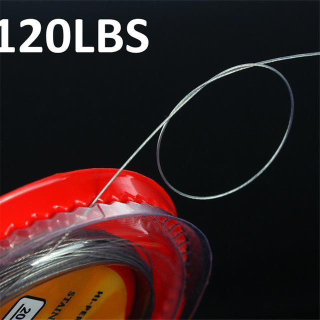 Fish King 10M High Grade 304 Stainless Steel Wire Fishing Line Max Power 7-FISH KING First franchised Store-120LBS-Bargain Bait Box