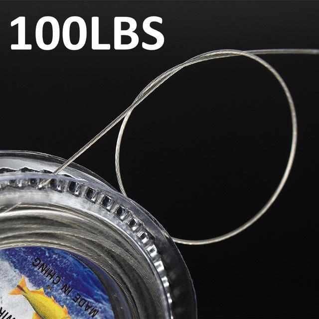 Fish King 10M Nylon Coated Wire Fishing Line Max Power 7 Strands Super Soft Wire-FISH KING First franchised Store-100LBS-Bargain Bait Box