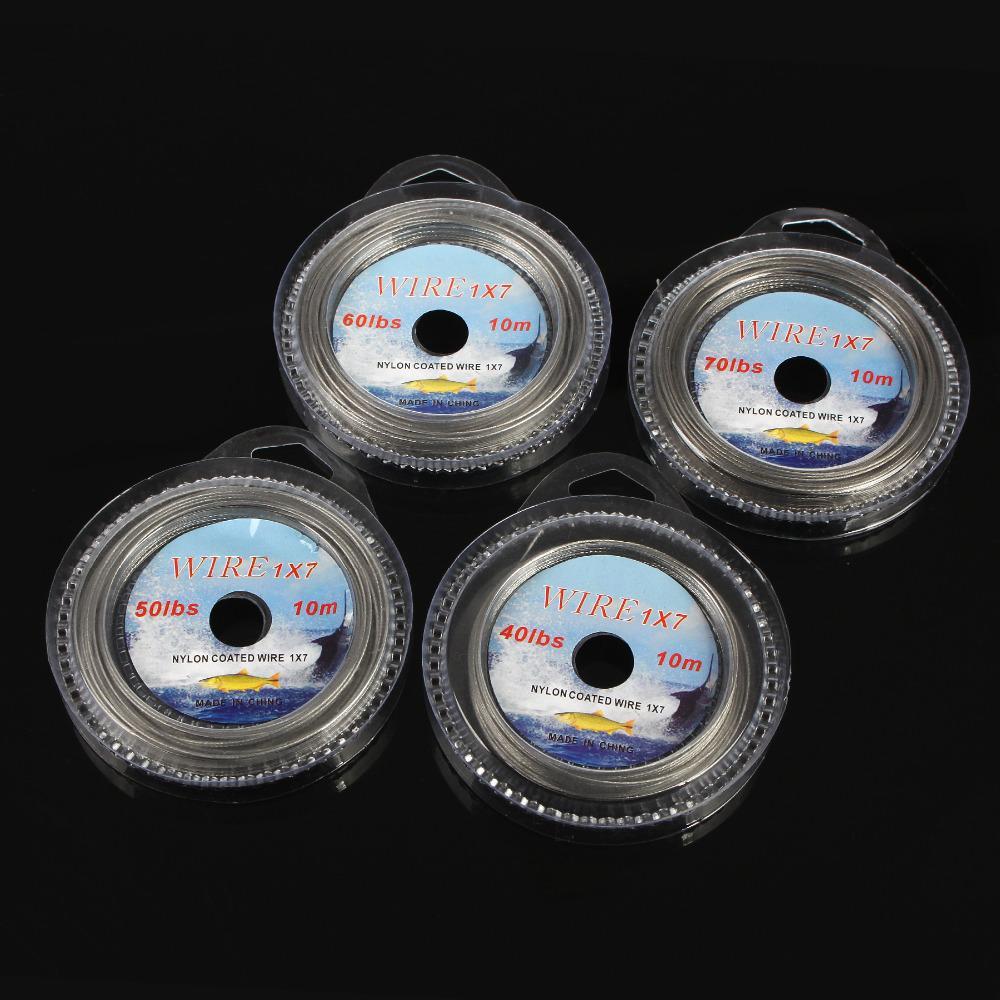 Fish King 10M Nylon Coated Wire Fishing Line Max Power 7 Strands Super Soft Wire-FISH KING First franchised Store-10LBS-Bargain Bait Box