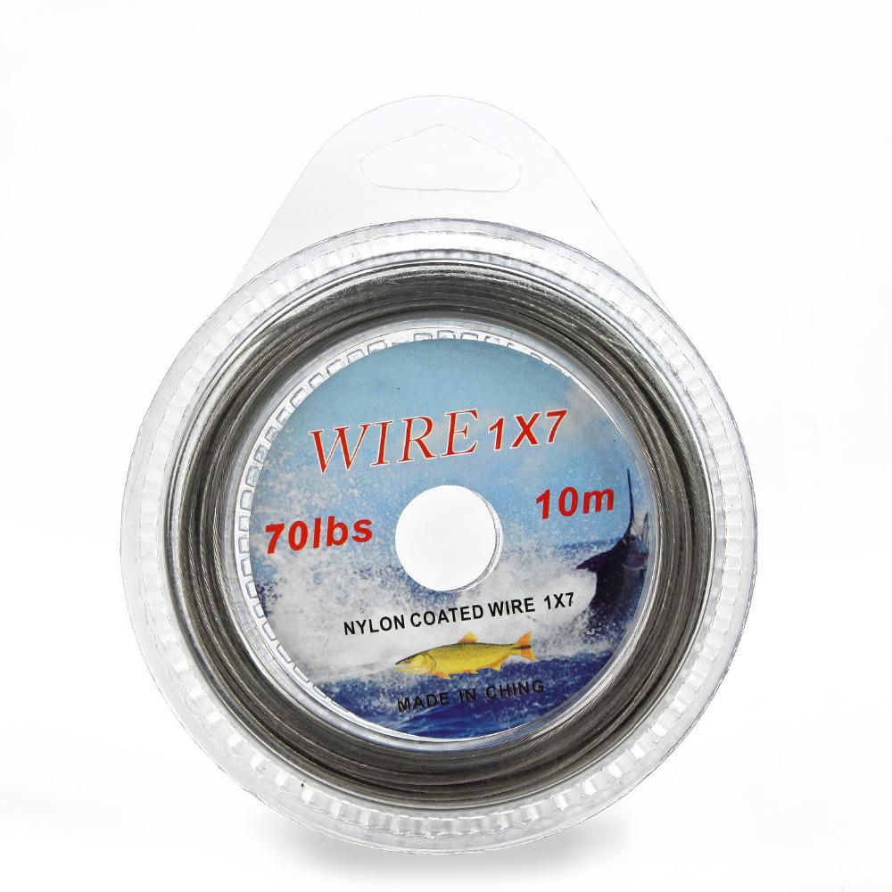 Fish King 10M Nylon Coated Wire Fishing Line Max Power 7 Strands Super Soft Wire-FISH KING First franchised Store-10LBS-Bargain Bait Box
