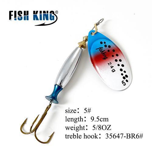 Fish King 11Cm-25G Mepps Long Cast Deep Running Spinners Fishing Lure Spinner-FISH KING Official Store-Brown-Bargain Bait Box