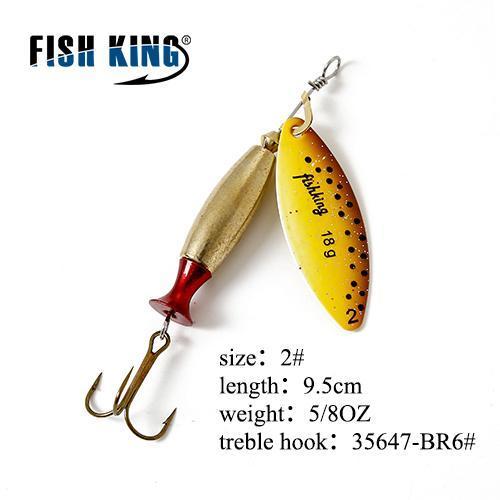 Fish King 11Cm-25G Mepps Long Cast Deep Running Spinners Fishing Lure Spinner-FISH KING Official Store-Clear-Bargain Bait Box