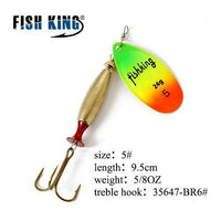 Fish King 11Cm-25G Mepps Long Cast Deep Running Spinners Fishing Lure Spinner-FISH KING Official Store-Dark Grey-Bargain Bait Box