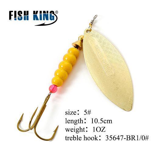 Fish King 11Cm-25G Mepps Long Cast Deep Running Spinners Fishing Lure Spinner-FISH KING Official Store-Dark Khaki-Bargain Bait Box