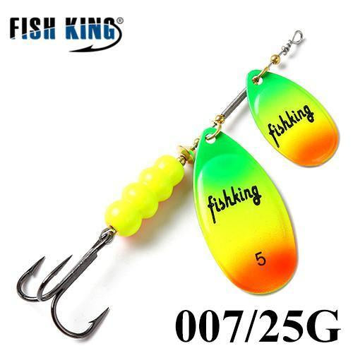 Fish King 11Cm-25G Mepps Long Cast Deep Running Spinners Fishing Lure Spinner-FISH KING Official Store-Green-Bargain Bait Box