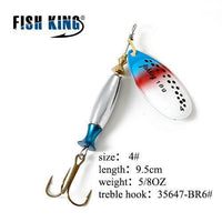 Fish King 11Cm-25G Mepps Long Cast Deep Running Spinners Fishing Lure Spinner-FISH KING Official Store-Light Yellow-Bargain Bait Box
