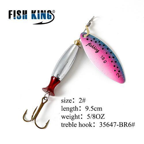 Fish King 11Cm-25G Mepps Long Cast Deep Running Spinners Fishing Lure Spinner-FISH KING Official Store-Orange-Bargain Bait Box