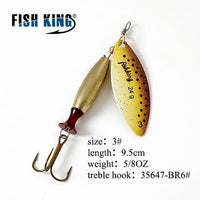 Fish King 11Cm-25G Mepps Long Cast Deep Running Spinners Fishing Lure Spinner-FISH KING Official Store-Pink-Bargain Bait Box