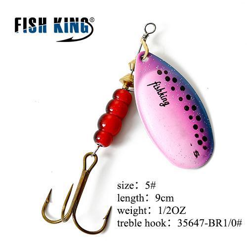 Fish King 11Cm-25G Mepps Long Cast Deep Running Spinners Fishing Lure Spinner-FISH KING Official Store-Sky Blue-Bargain Bait Box
