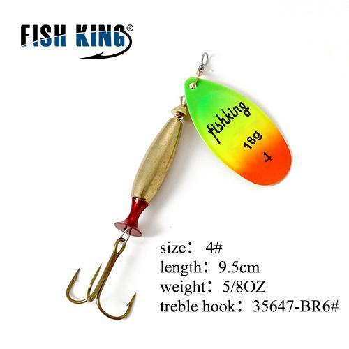 Fish King 11Cm-25G Mepps Long Cast Deep Running Spinners Fishing Lure Spinner-FISH KING Official Store-Violet-Bargain Bait Box