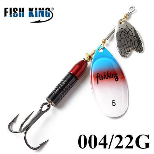 Fish King 12Cm-22G Mepps Long Cast Deep Running Spinners Fishing Lure Spinner-FISH KING Official Store-Burgundy-Bargain Bait Box
